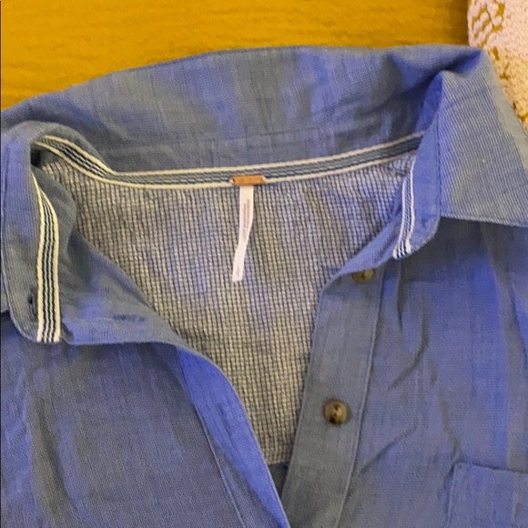 Gauzy free people button down - Picture 2 of 7